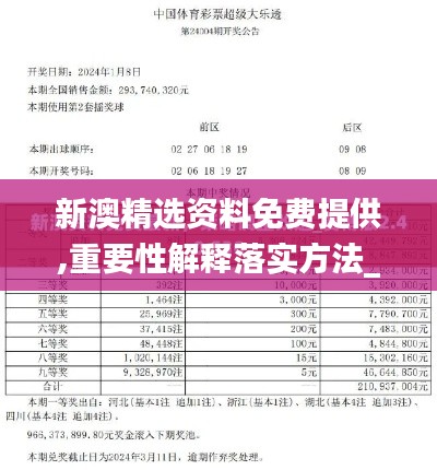 新澳精选资料免费提供,重要性解释落实方法_tool4.918