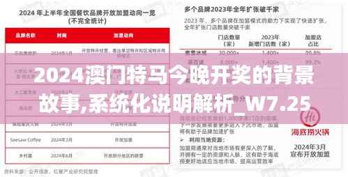2024澳门特马今晚开奖的背景故事,系统化说明解析_W7.257