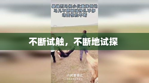 不断试触，不断地试探 