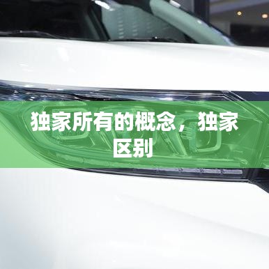 独家所有的概念,独家区别