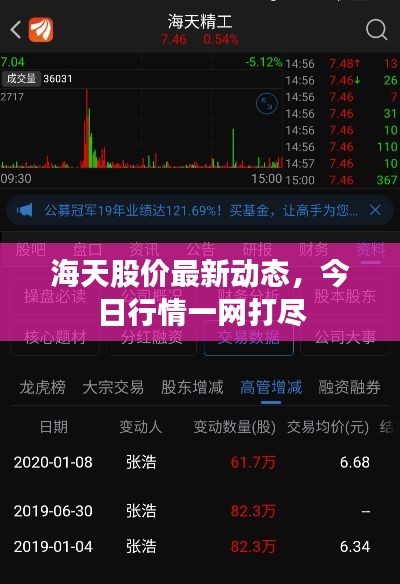海天股价最新动态，今日行情一网打尽
